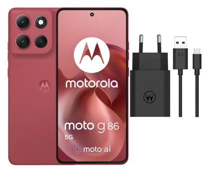 Smartfon Motorola moto g86 power 5G 12/256GB Chrysanthemum  + Ładowarka 33W